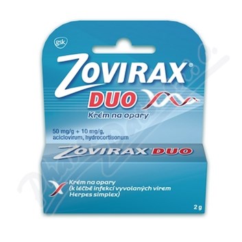 Zovirax Duo 50mg/g+10mg/g krém drm.crm. 1x2g