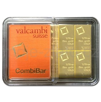Valcambi zlatý slitek CombiBar 1oz