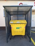 Přístřešek pro odpadový kontejner - Uzamykatelný