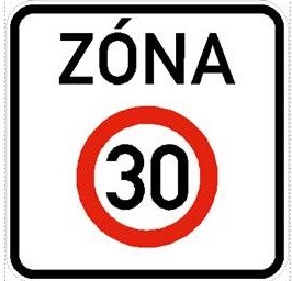 Dopravní značka IZ8a - Zóna s dopravním omezením