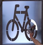 Vodorovné dopravní značení - Cyklista