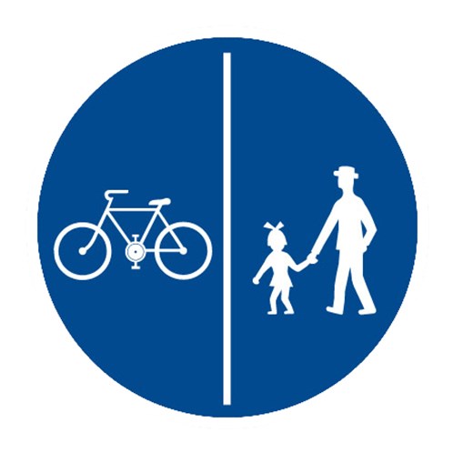 Dopravní značka - Stezka pro chodce a cyklisty