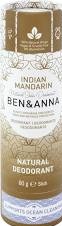 Přírodní tuhý deodorant v papírové tubě Indian Mandarine Ben&Anna 60 g