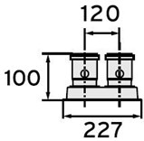 Vaillant připojovací adaptér pro systémy 80/80 (0020147470)