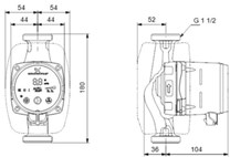 Elektronické oběhové čerpadlo Grundfos ALPHA2 25-40 (99411165)