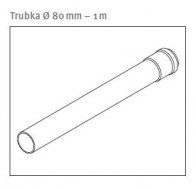 odkouření Protherm trubka 1 m - 80 mm (T2K)  (0020257027)