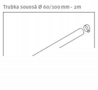 Protherm trubka souosá 60/100 mm - 2 m (0020257445)