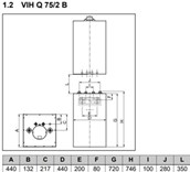 nepřímotopný zásobníkový ohřívač Vaillant uniSTOR VIH Q 75 B (0010025313)