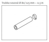 Protherm trubka souosá 80/125 mm - 0,5 m (0020257019)