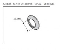 odkouření Protherm silikon. růžice 100 mm venkovní (SR1D) (5301)