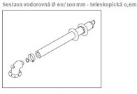 odkouření Protherm sestava vodor. teleskop. 60/100 mm - 0,6 m - (0010031043)