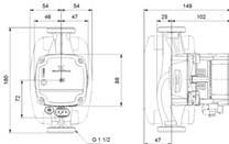 Elektronické oběhové čerpadlo Grundfos ALPHA1L 25-40 (99160579)