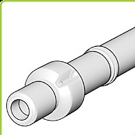 odkouření Brilon - střešní koncovka DN 160/110 mm, PP cihlová, prodloužená délka