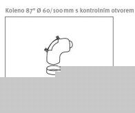 Protherm koleno 87° s kontr. otvorem 60/100 mm (0020257011)