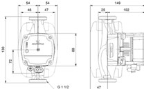 Elektronické oběhové čerpadlo Grundfos ALPHA1 L 25-40 130mm (99160578)