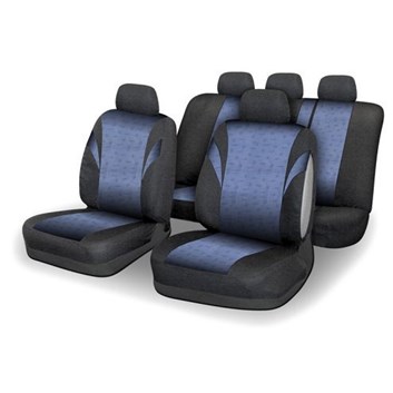 Autopotahy modro-černé do celého auta i pro airbag