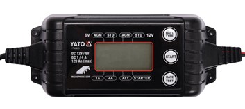 Nabíječka 4A 6/12V PB/GEL LCD display, YATO