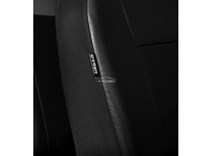 Autopotahy univerzální kožené pro dvě přední sedadla černé Airbag