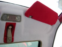 Potahová elastická látka pro čalounění interiéru auta šedá světlá 100x150cm
