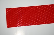 Červená odrazka na auto samolepící ultraslim 3D fólie 5cm x 20cm