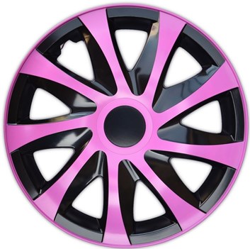 Poklice na kola - kryty kola drago Black/Pink 14"