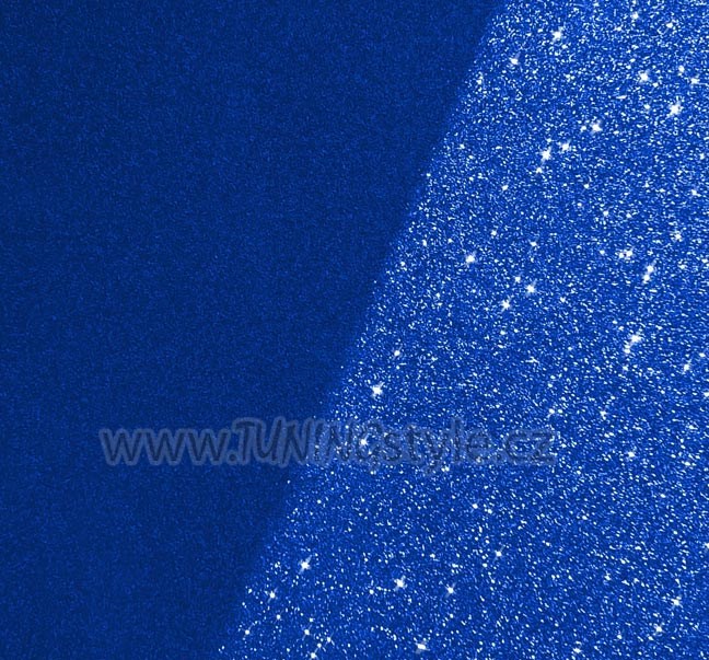 Fólie modrá matná na Slunci třpytivá metalická 150x180cm samolepící
