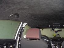 Potahová elastická látka pro čalounění interiéru auta černá 100x150cm