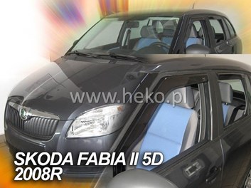 Plexi Škoda Fabia II 4D 07R combi + zadní  (1393)
