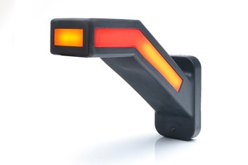 Poziční světlo přední bílé, boční oranžové a zadní červené s blinkrem  12V-24V, LED, IP66
