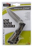 Skládací nůž CANA z oceli s pojistkou