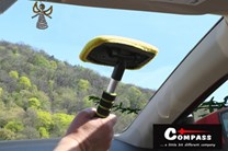 Mikrovlákno utěrka na držáku pro čištění vnitřního skla auta