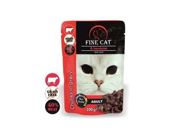 Fine Cat kapsička Grain-Free Adult  v omáčce 100g