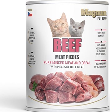 MAGNUM Meat Pieces BEEF cat 800g