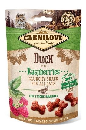 Carnilove Cat Crunchy Snack Duck & Raspberries 50g