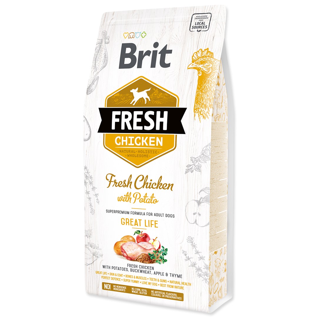Brit Fresh Chicken with Potato Adult Great Life  2,5kg