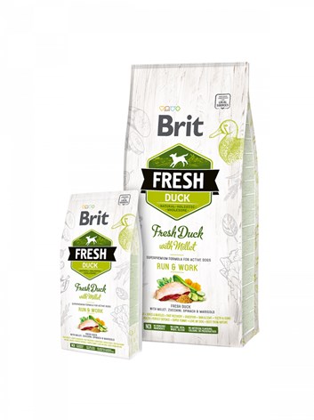 Brit Fresh Duck with Millet Adult Run & Work 12kg