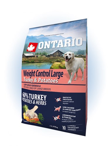 Ontario Large Weight Control Turkey & Potatoes - 2,25