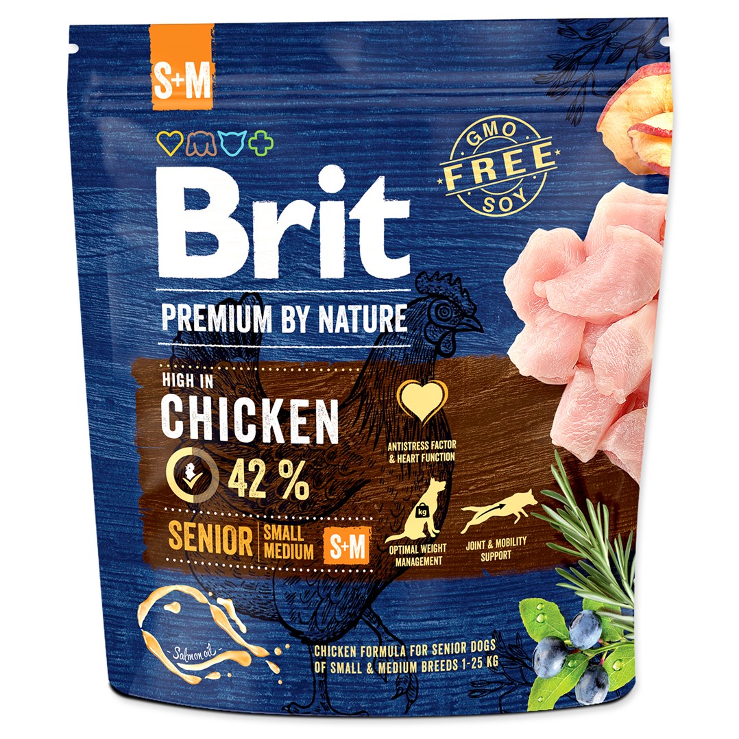 Brit Premium by Nature Senior S+M -  1 kg