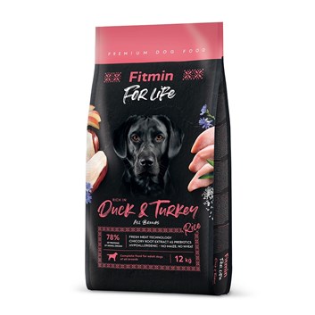 Fitmin For Life Duck & Turkey kompletní krmivo pro psy 12 kg