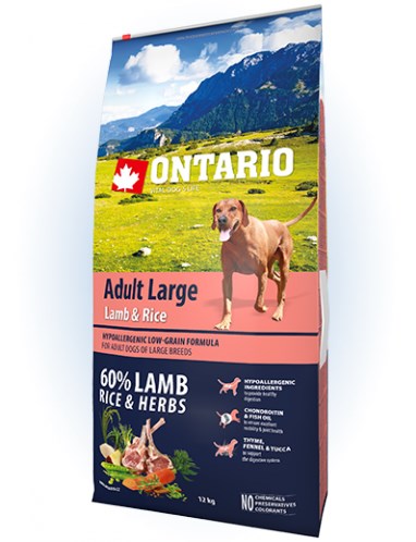 Ontario Adult Large Lamb & Rice - 12KG