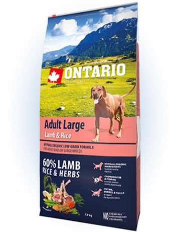 Ontario Adult Large Lamb & Rice - 12kg