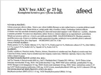 Krmivo KKV - bez léčiv- 5kg