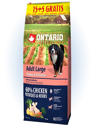 Ontario Adult Large Chicken & Potatoes - 12KG