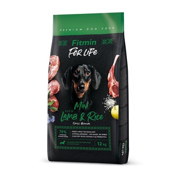 Fitmin For Life Lamb & Rice Mini kompletní krmivo pro psy 12 kg