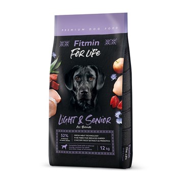 Fitmin For Life Light & Senior kompletní krmivo pro psy seniory 12 kg
