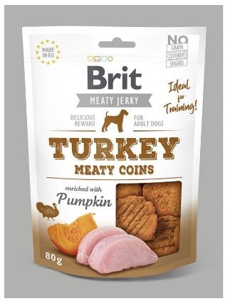 Brit Jerky Turkey Meaty Coins 200g
