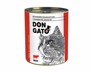 Don Gato konzerva pro kočky hovězí 850 g