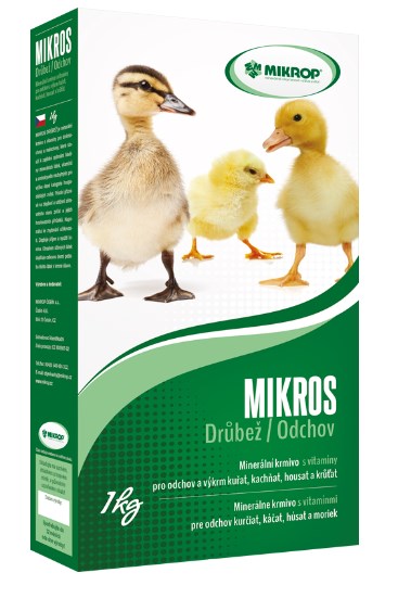 Mikrop Mikros vitamíny a minerály pro drůbež na výkrm VDV 1 kg