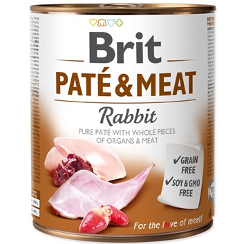 BRIT PATÉ & MEAT - RABBIT 800g