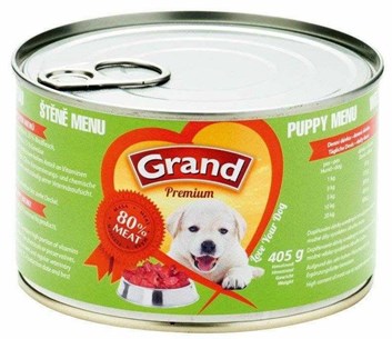 Grand Premium Dog Junior, konzerva 405 g